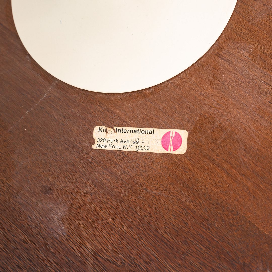 1971 Eero Saarinen for Knoll Tulip Pedestal Side Table 20" in Walnut