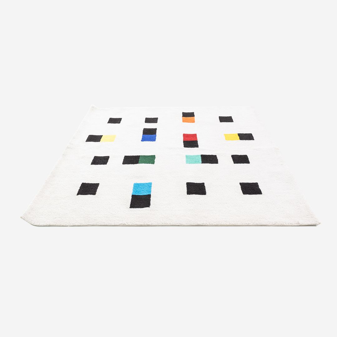 2010s Max Bill for Metrocs of Japan Rug Made with New Zealand Wool 6.5x6.5'