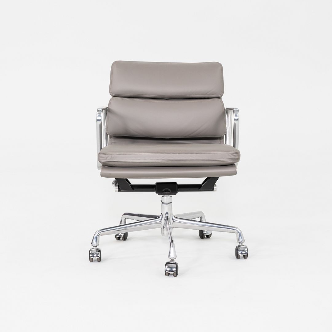 2013 Herman Miller Eames Soft Pad Management Desk Chair Grey Leather 3x Avail