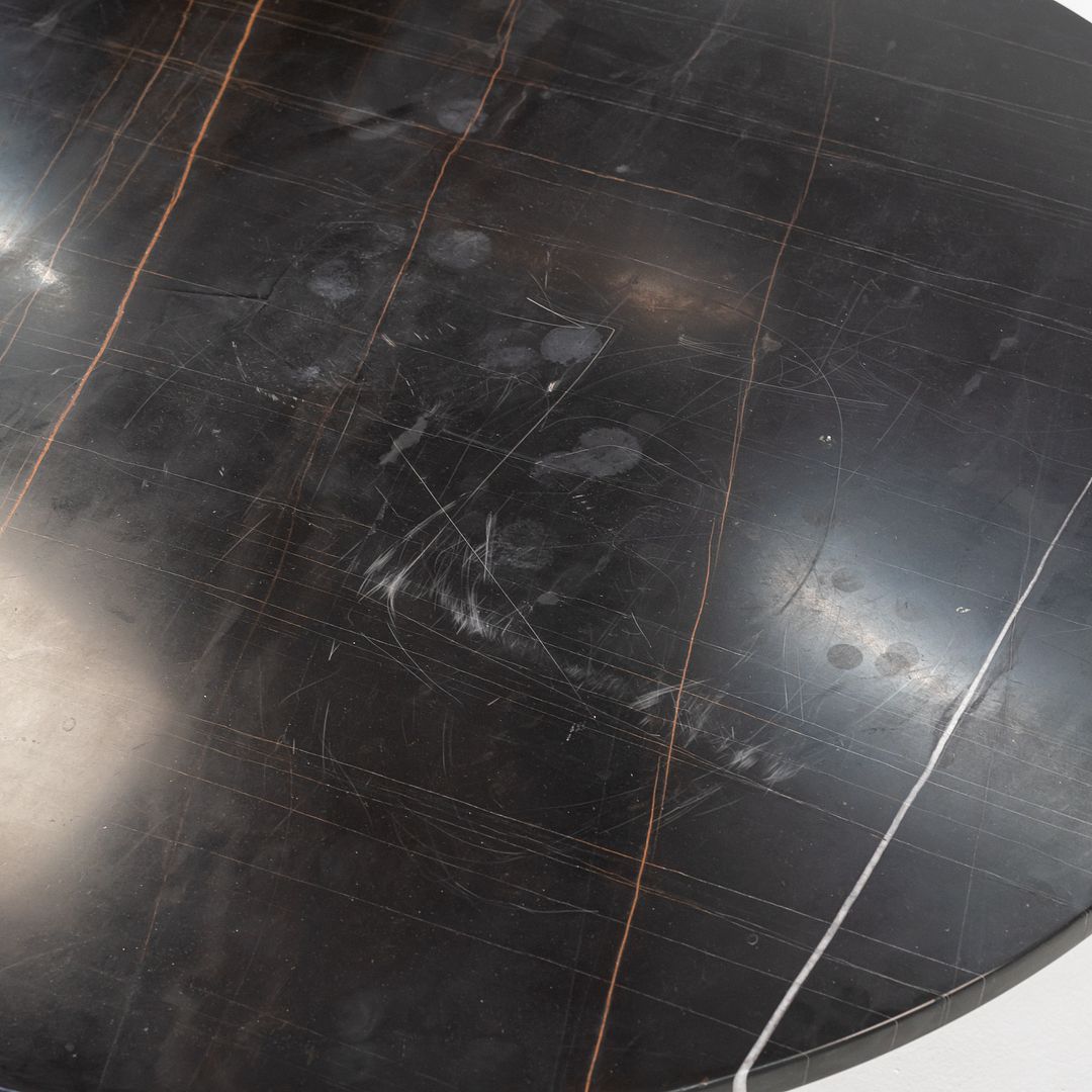 2010s Warren Platner for Knoll Coffee Table with Bronze Base and 36" Marble Top