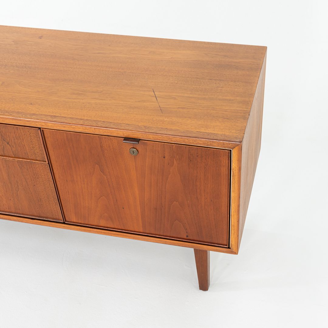 1960s Alexis Yermakov for Stow Davis Walnut Three Position Credenza w/ 4 Drawers