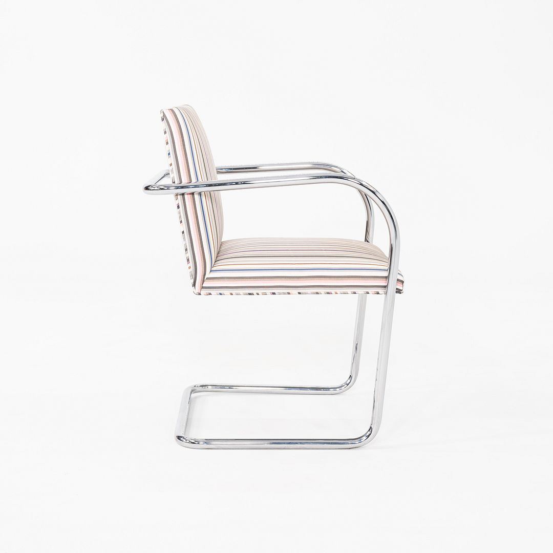 2006 Mies van der Rohe for Knoll Tubular Brno Chair Multicolored Fabric 3x Avail
