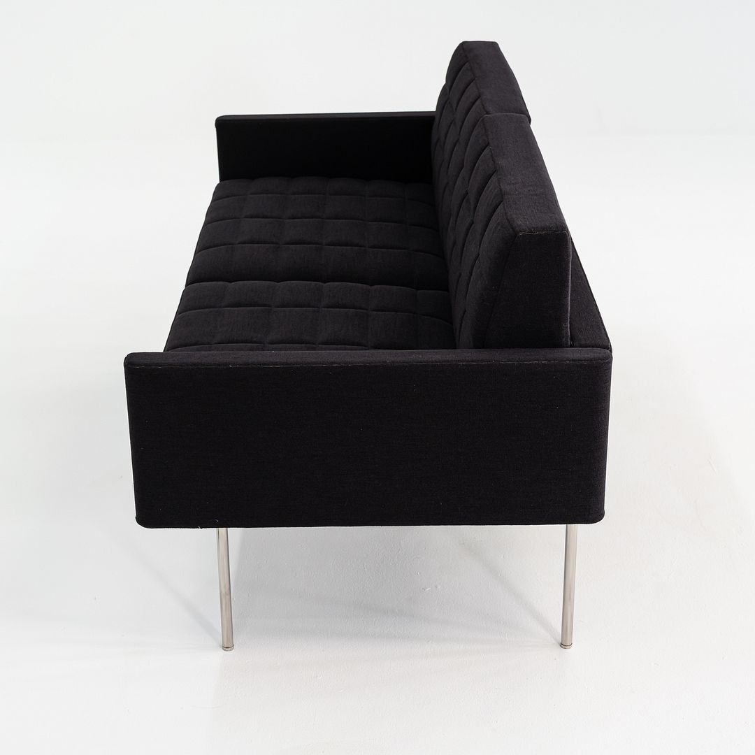 2016 BassamFellows for Geiger Tuxedo Component Lounge Settee Sofa Black Fabric