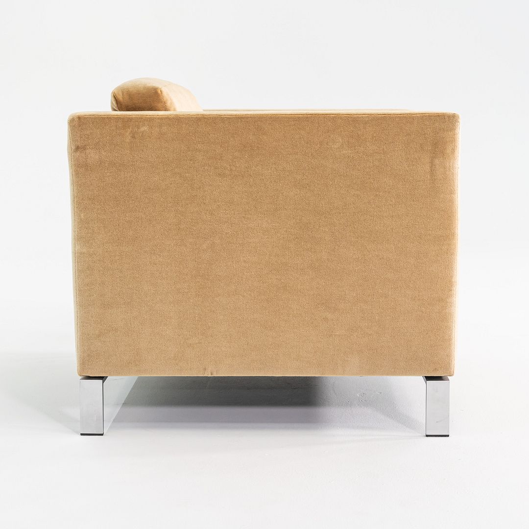 2010s Lord Norman Foster for Walter Knoll Model 500 Arm Lounge Chair Tan Fabric