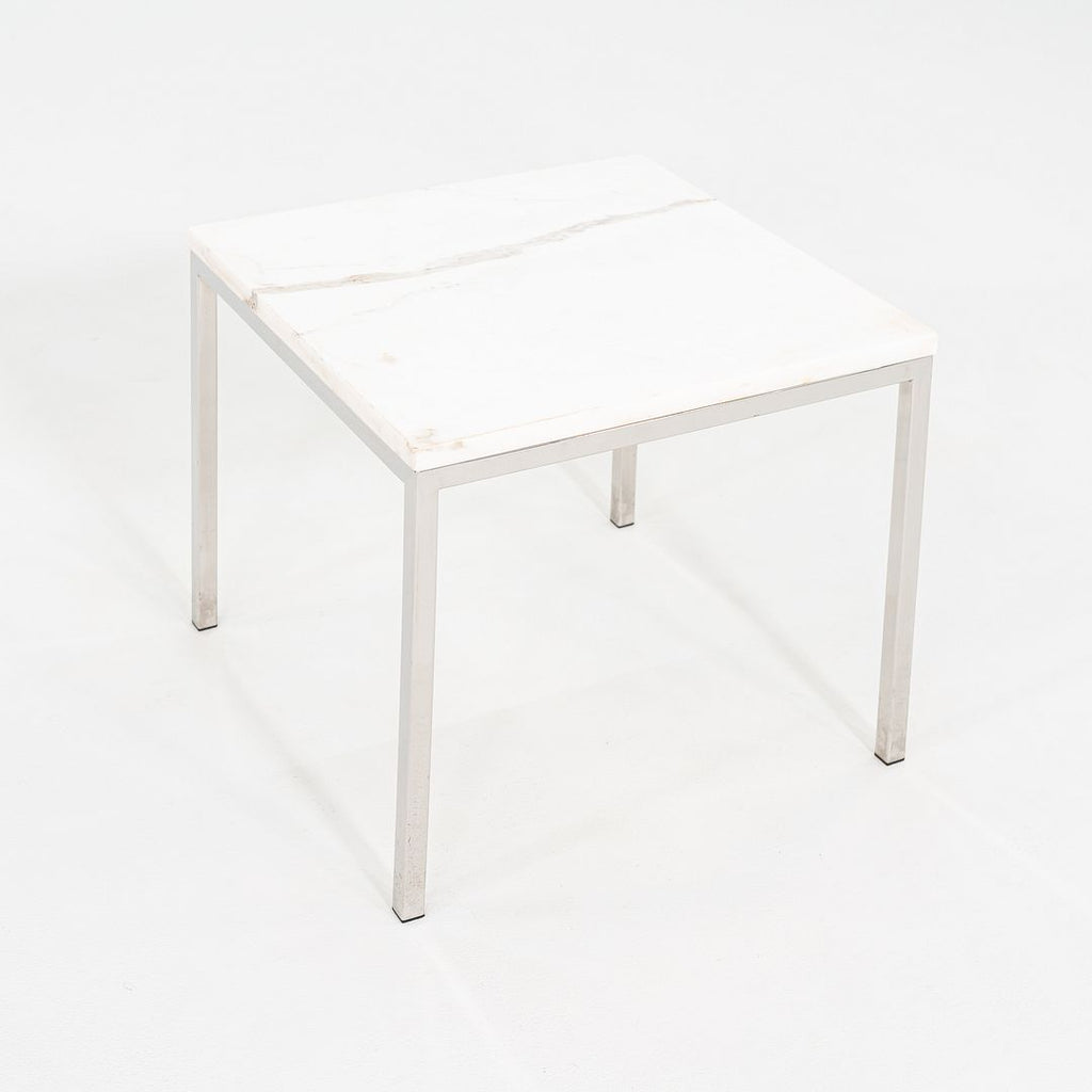 1966 Gordon Bunshaft & Davis Allen for SOM Marble & Steel Side Table Model TA-73