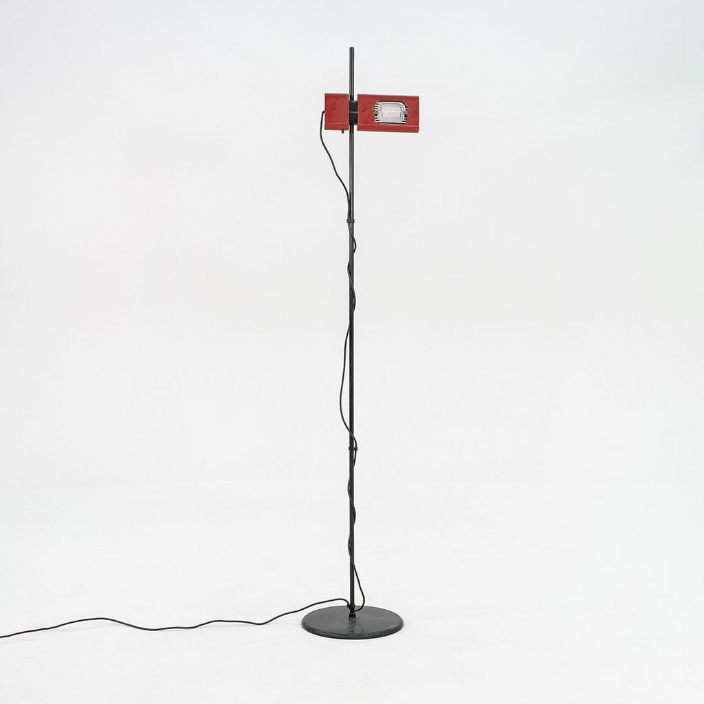 1980s Ernesto Gismondi Aton Terra Red Floor Lamp for Artemide Italy in Steel