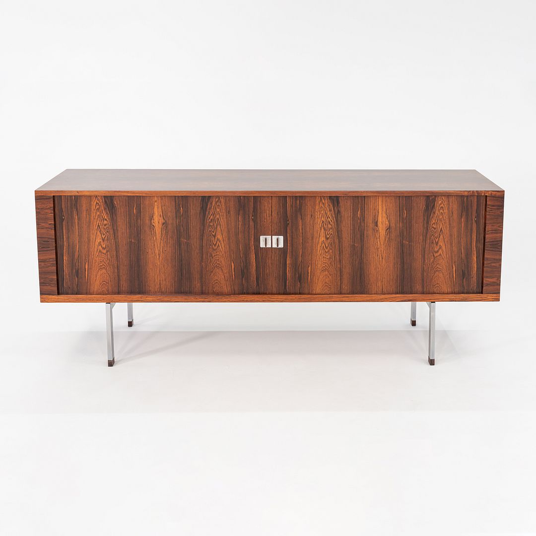 1960s Hans Wegner for RY Mobler President Tambour Credenza Rosewood, Refinished