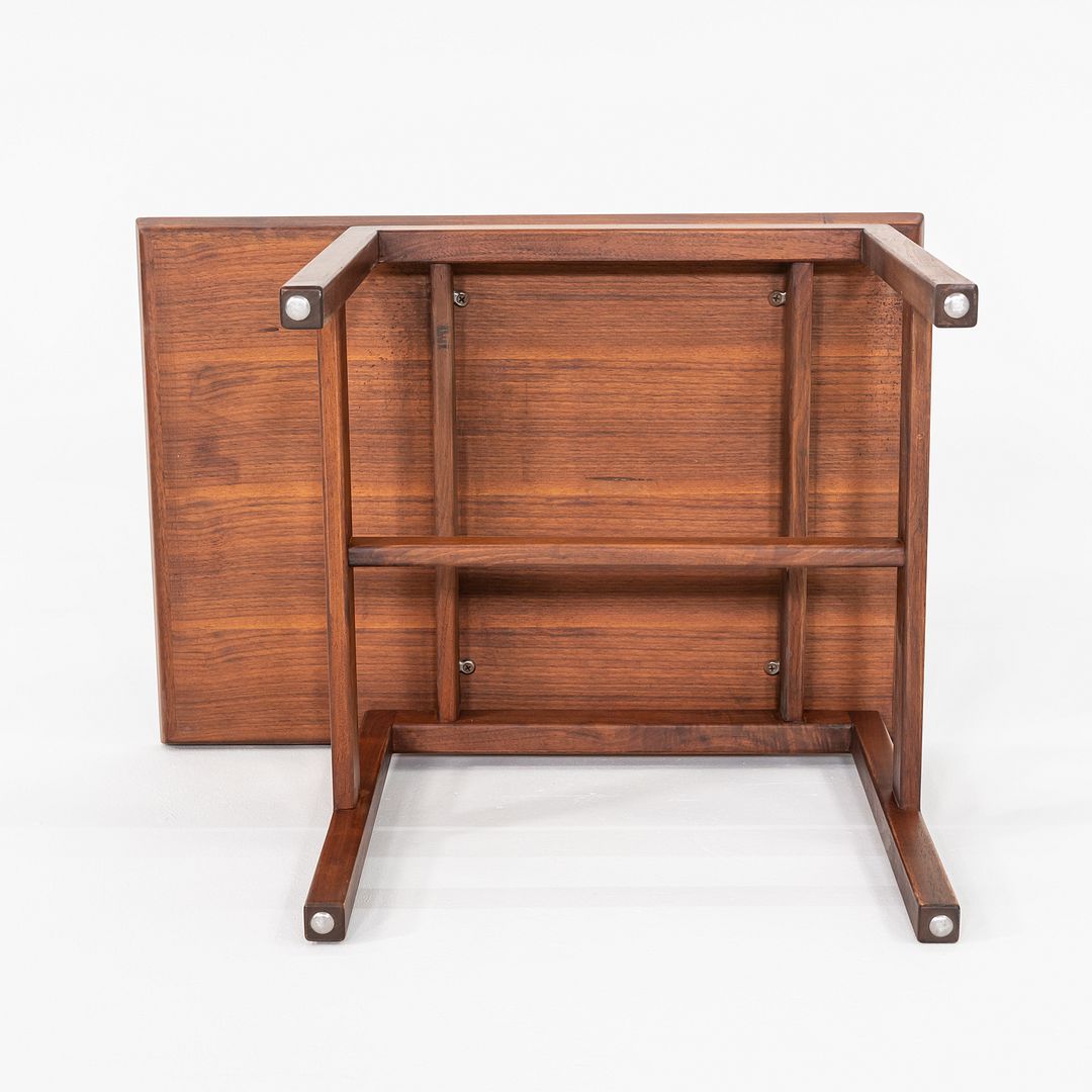 1970s Jens Risom Designs Side / End Table Comprised of Walnut 21x30x22 inches