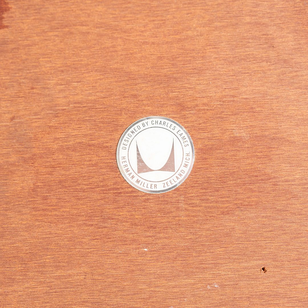 C. 1956 Herman Miller Eames Coffee Table with White Laminate Top and 670 Base