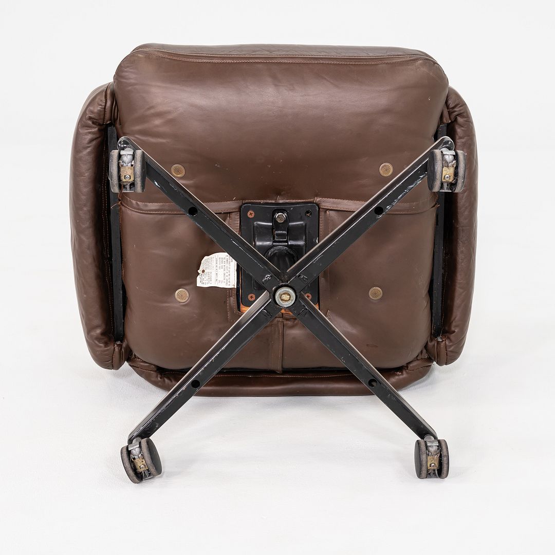 1970s Otto Zapf for Knoll International Management Desk Chair Leather, 2x Avail