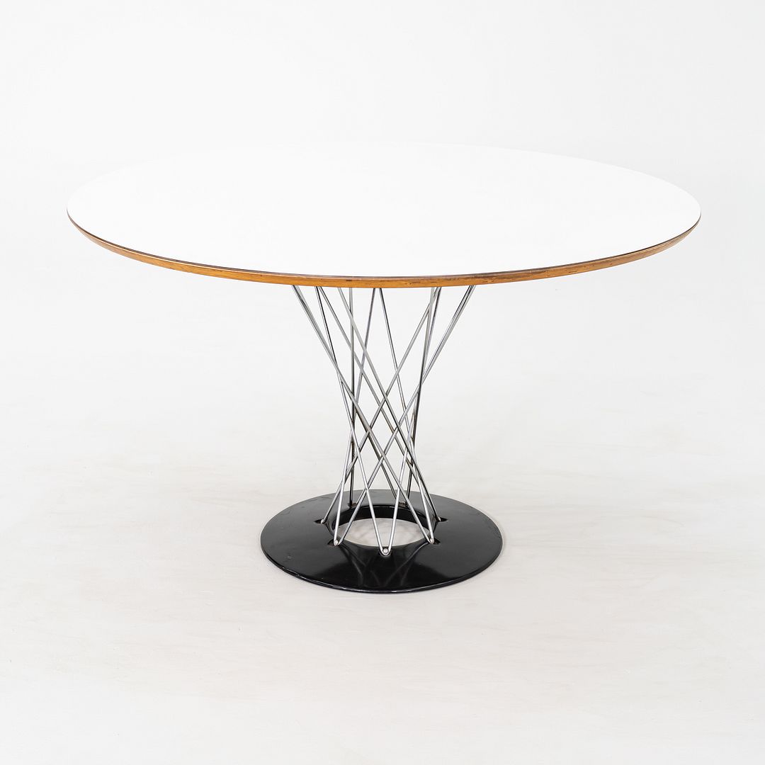 1970s Isamu Noguchi for Knoll 48" Cyclone Dining Table with White Laminate Top