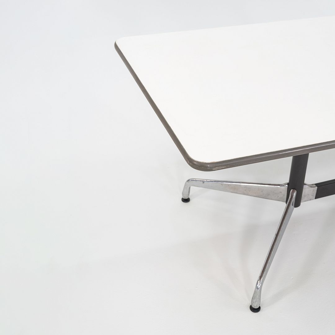 1960s Herman Miller Eames Segmented Dining Table / Conference Table in White