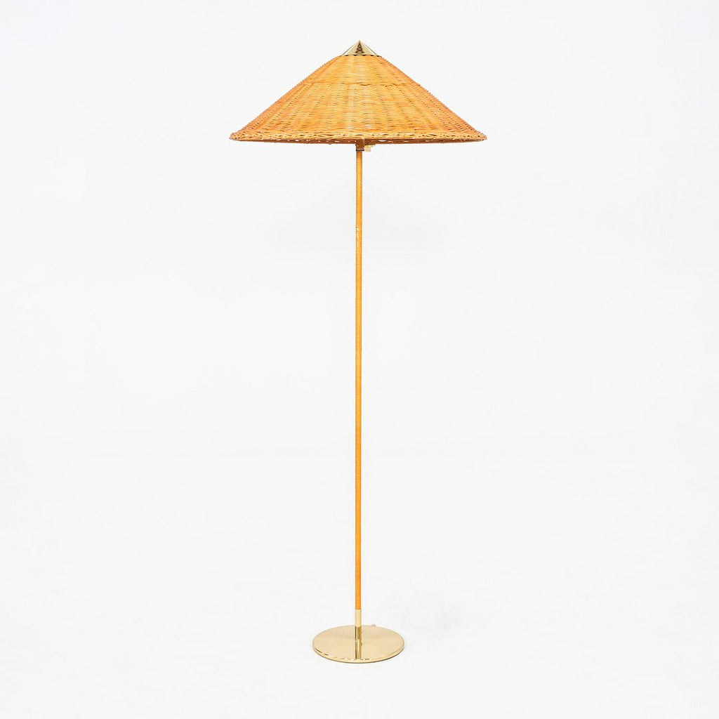 2024 Paavo Tynell for GUBI 9602 Floor Lamp "Chinese Hat" Wicker Shade 3x Avail