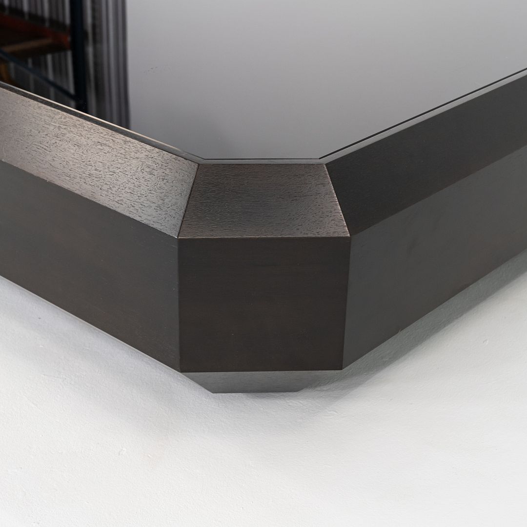 2013 Brad Ascalon for Holly Hunt Ten Carat Coffee Table in Walnut with Glass Top