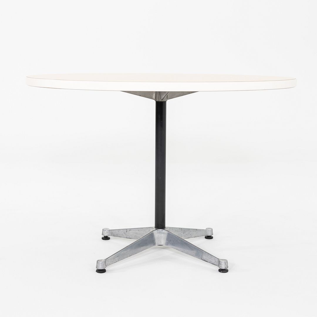 2000s Herman Miller Eames Occasional Table with Wood Laminate Top 42 inch Top