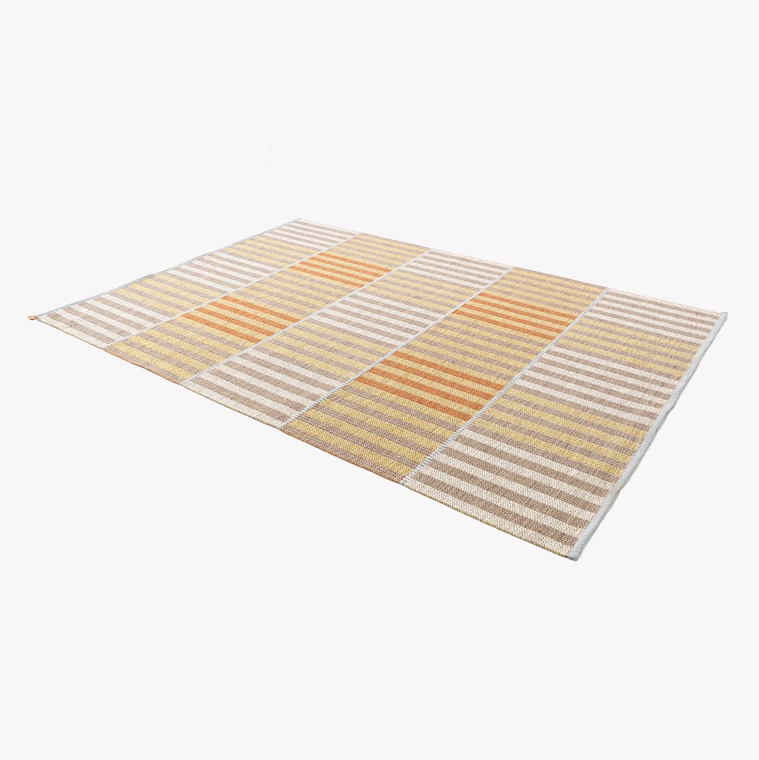 2024 Ingrid Dessau for Kasthall Karusell Rug 200x300cm Yellow Striped Pattern