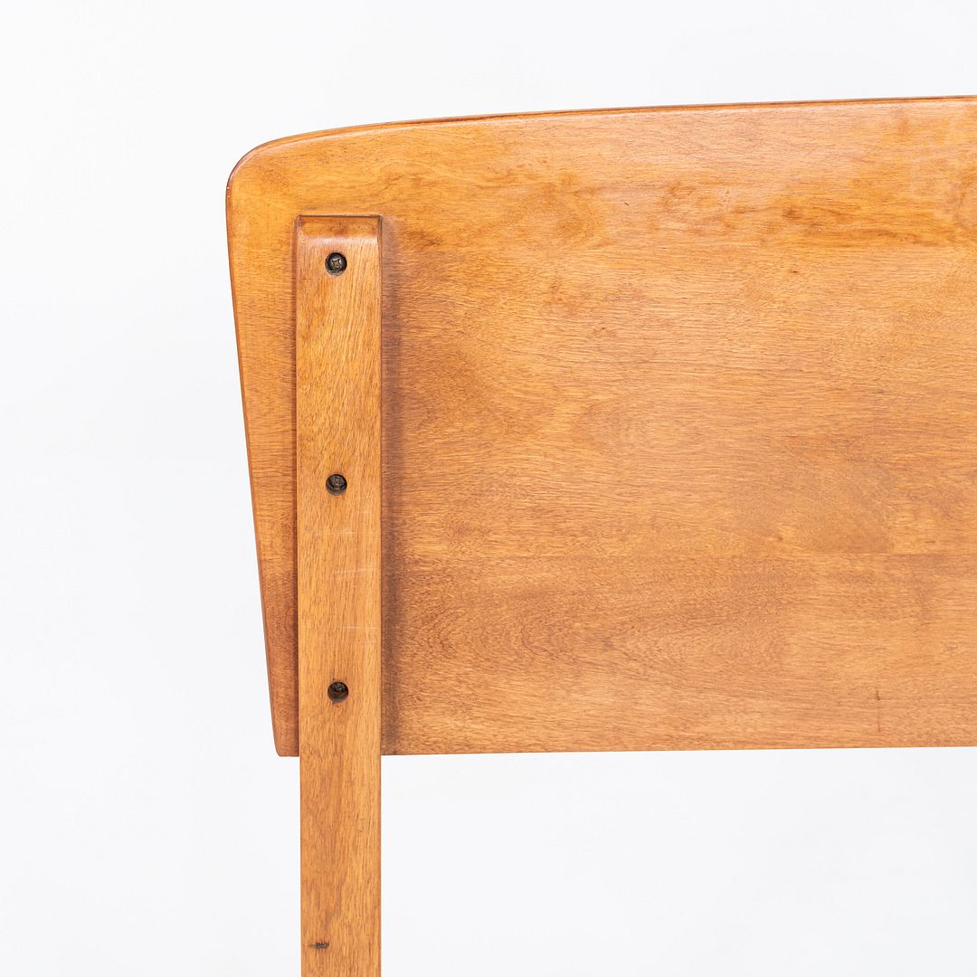 1950s Heywood Wakefield Headboard in Yellow Birch for Full Size Bed USA Made