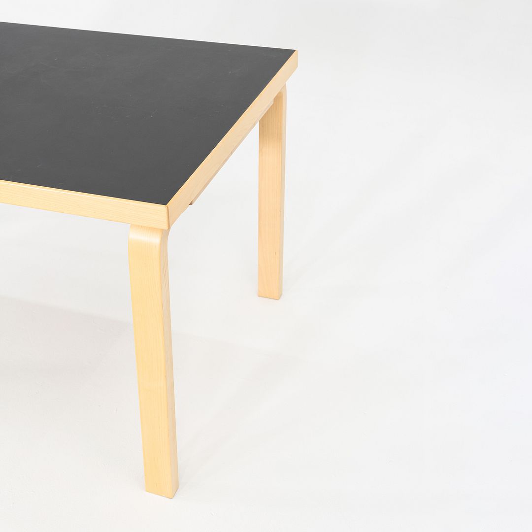 SOLD 2012 Alvar and Aino Aalto for Artek Table 81B Dining Table / Desk Black 34x54"
