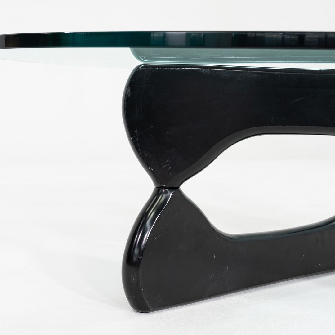 SOLD C. 2007 Isamu Noguchi for Herman Miller Coffee Table in Black with Glass Top