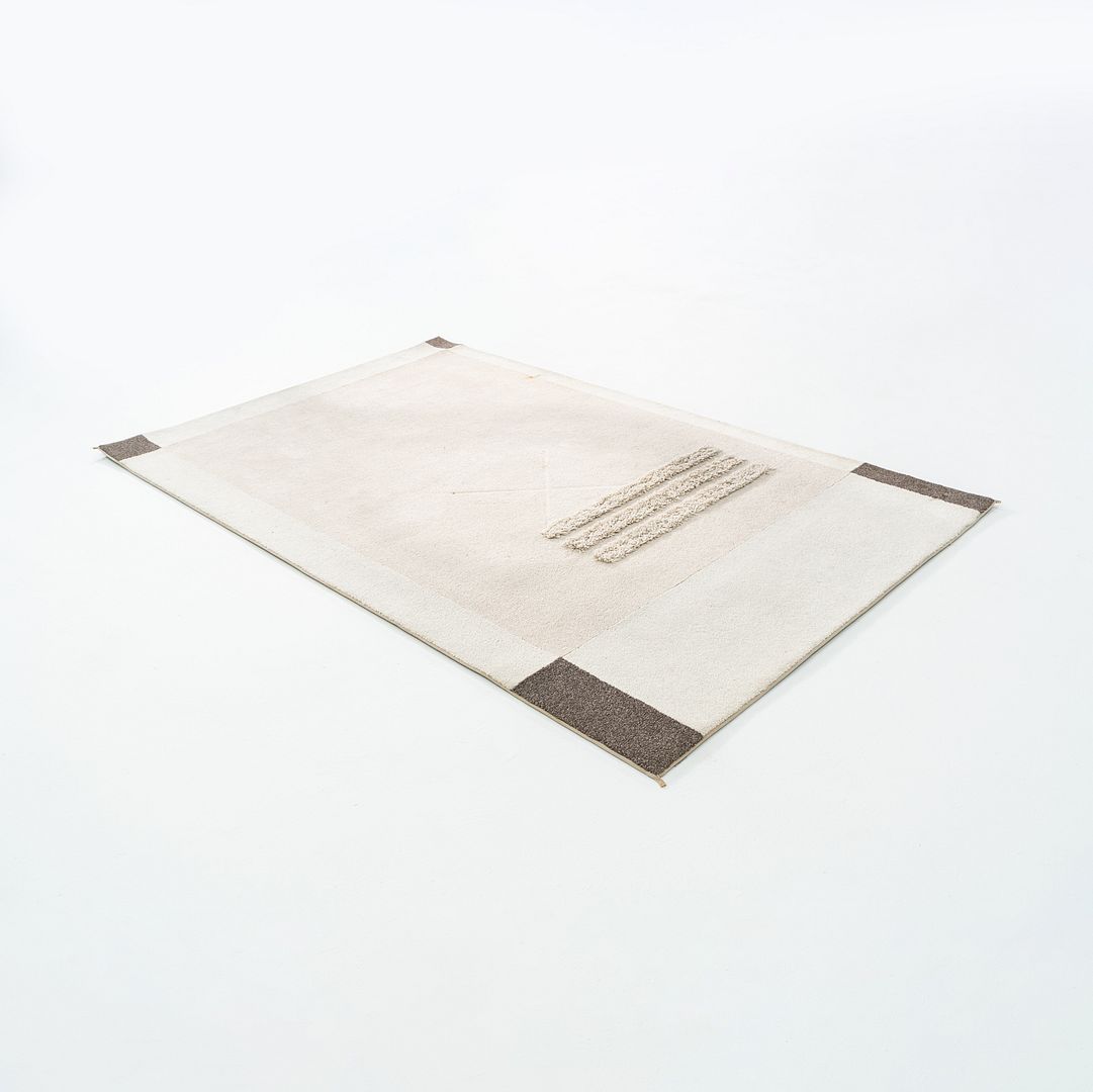 C. 1998 Kurt Meinecke for Herman Miller Textured Tibetan Tufted Rug 5x8 feet