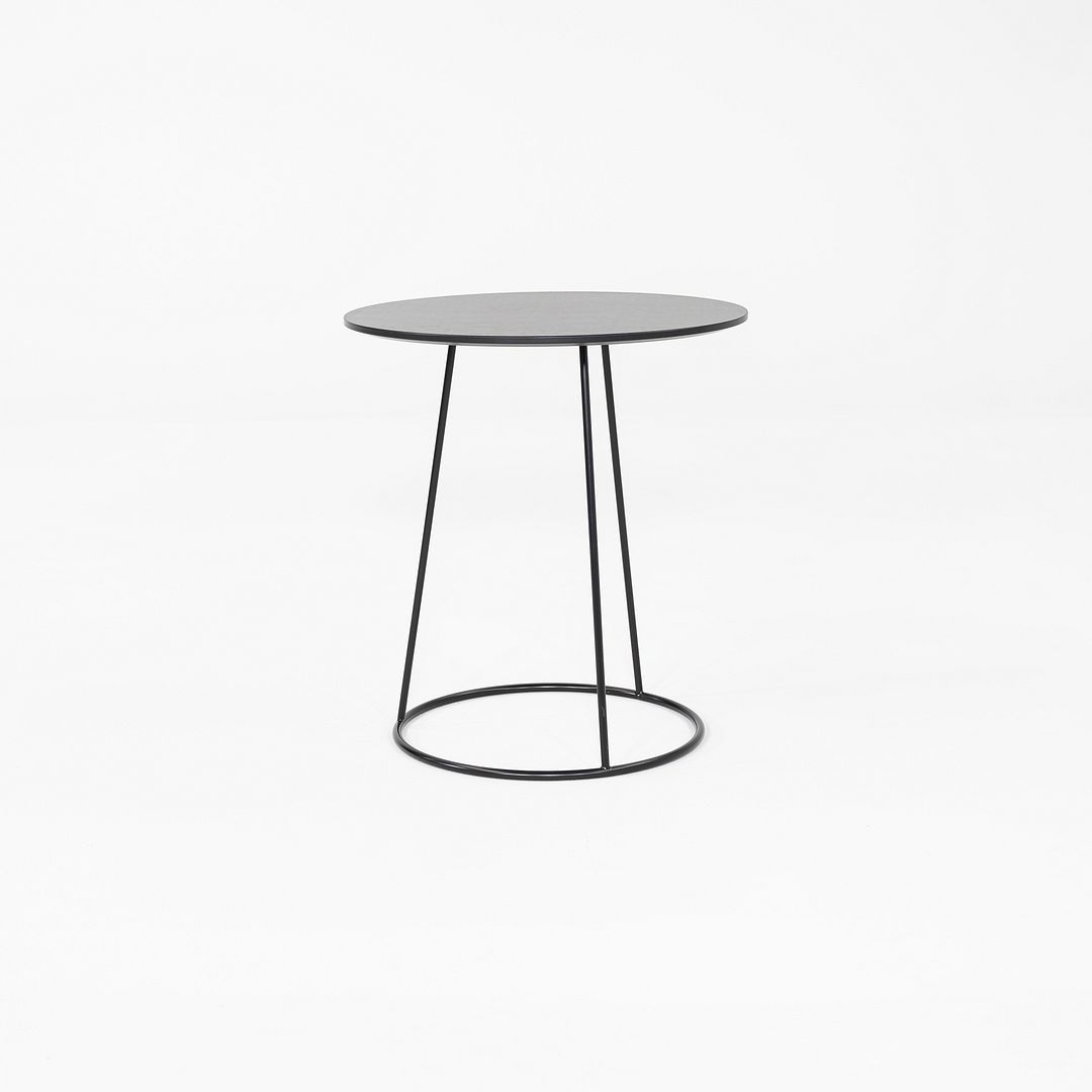 2019 Pair of Monica Forster for Swedese Breeze Side Tables in Black Wood 18 in