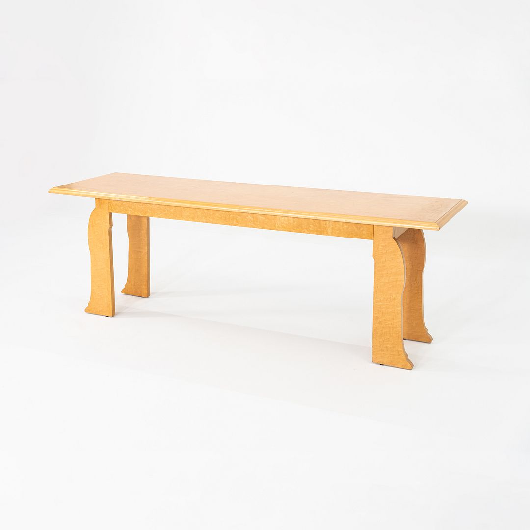1984 Robert Venturi and Denise Scott Brown for Knoll Postmodern Console Table in Birdseye Maple