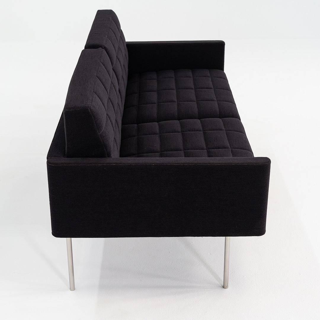 2016 BassamFellows for Geiger Tuxedo Component Lounge Settee Sofa Black Fabric