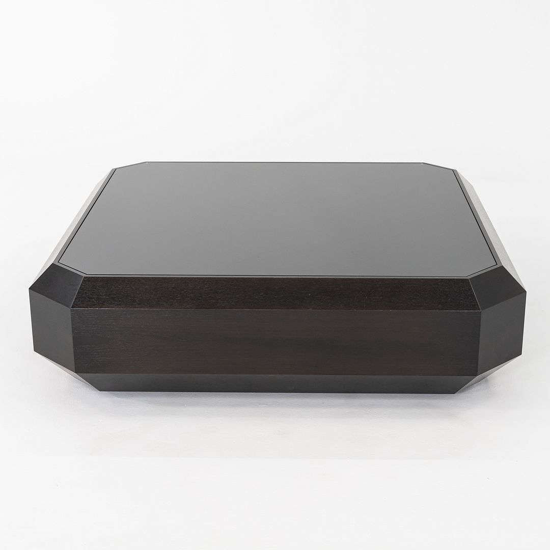 2013 Brad Ascalon for Holly Hunt Ten Carat Coffee Table in Walnut with Glass Top