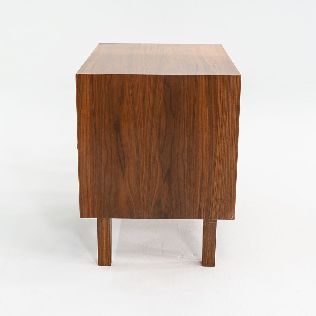 1970s Jens Risom Designs Walnut 29 Inch Cabinet / Mid-Century Modern Book Shelf