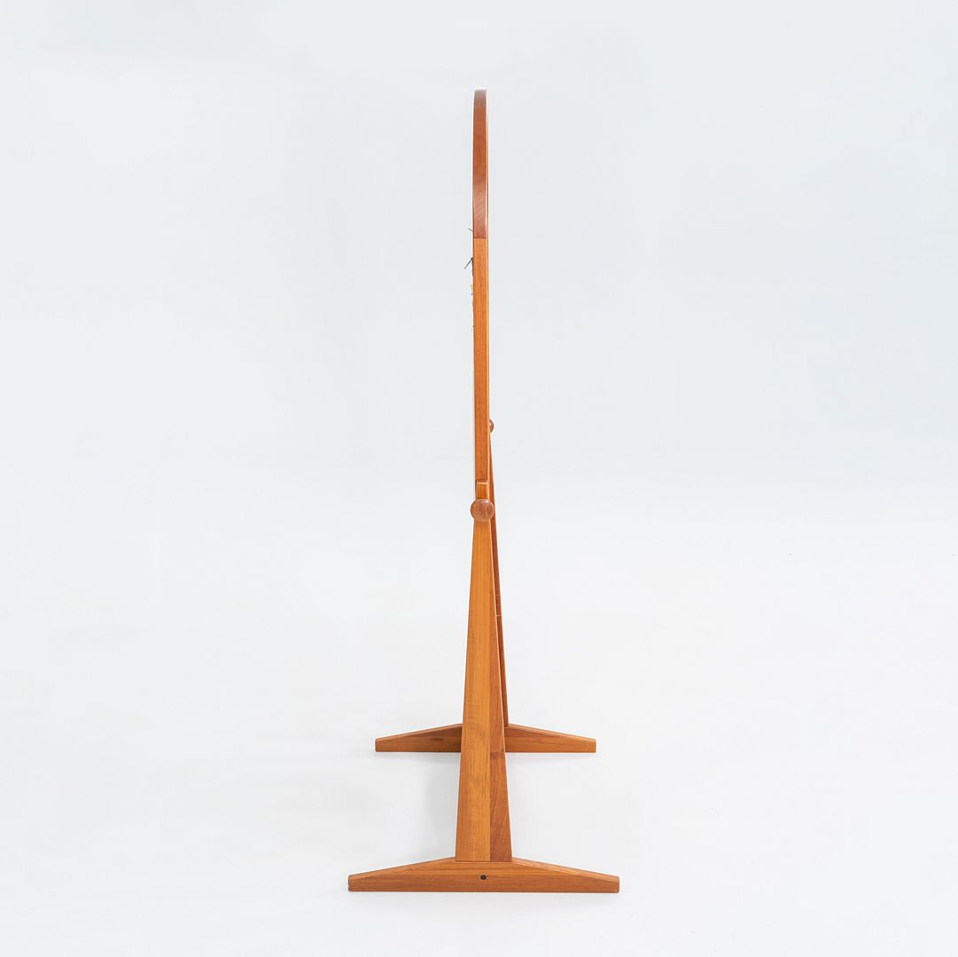 1960s Freestanding Danish Teak Mirror Petersen & Hansen for Viby J Mobelfabrik