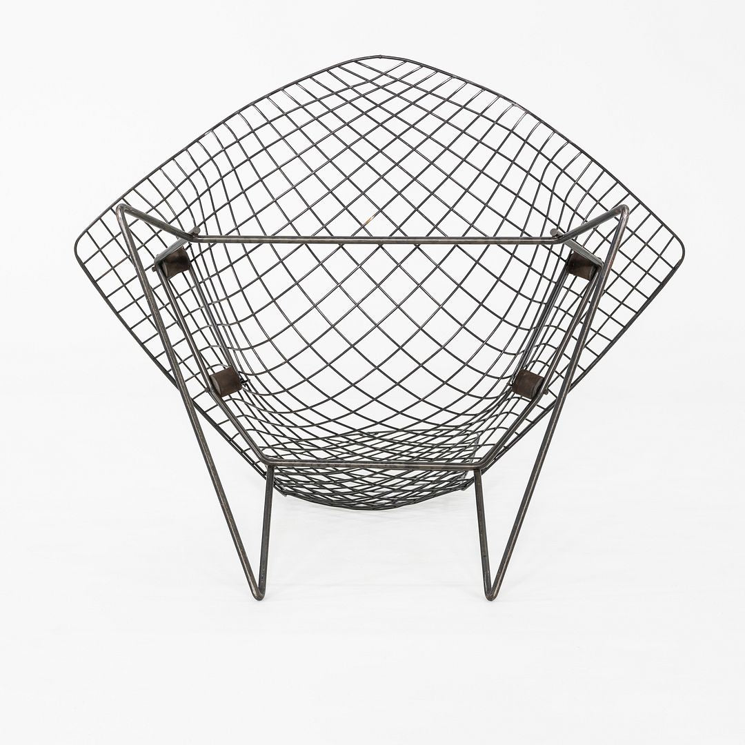 1960s Harry Bertoia for Knoll Bird Lounge Chair in Black Welded Steel Frame