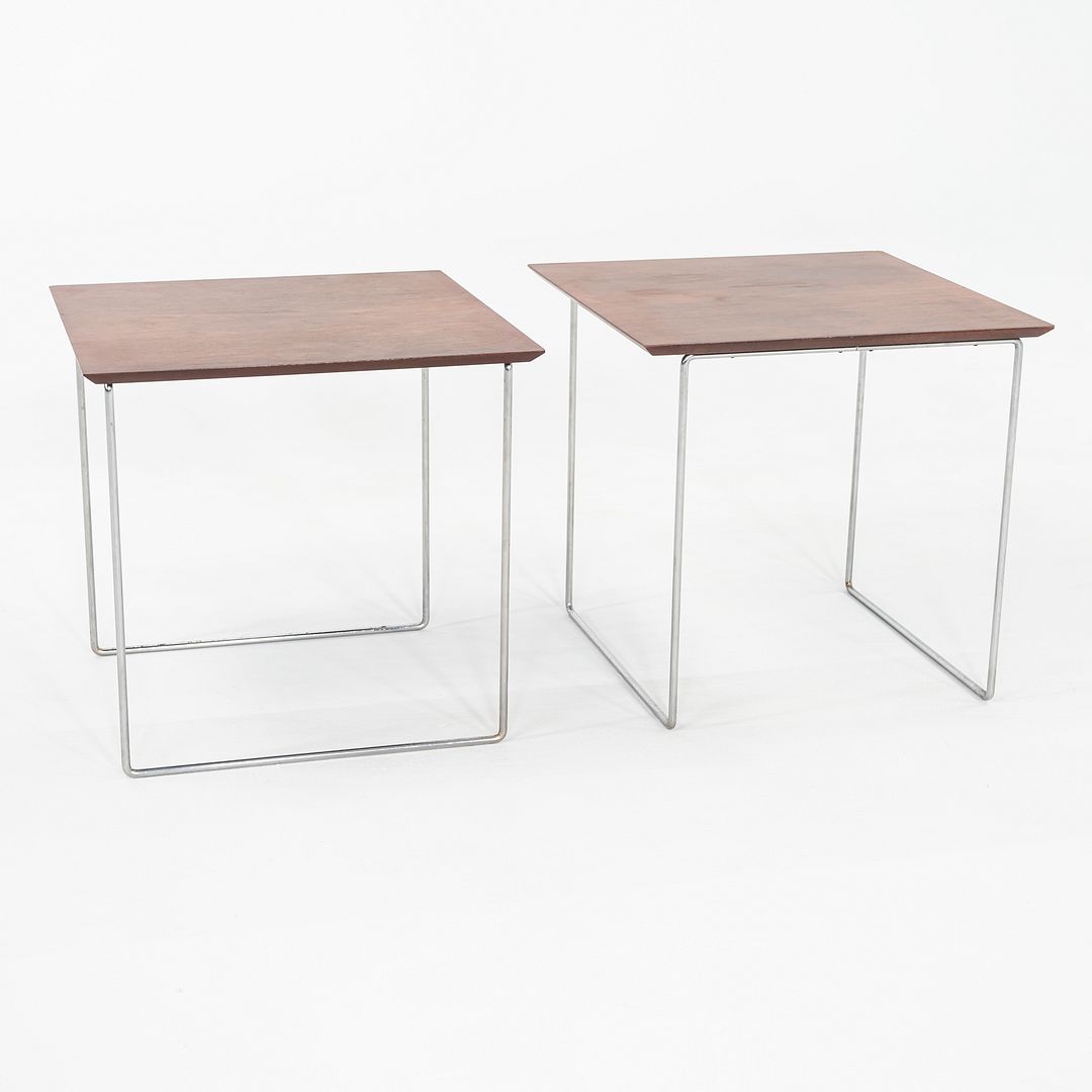 1960s Pair of Poul Norreklit For Georg Petersens Denmark Rosewood Puzzle Tables