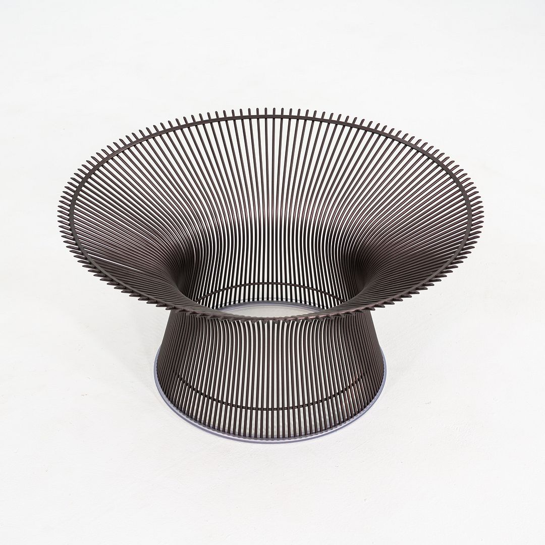 SOLD 2018 Warren Platner for Knoll Coffee Table with 36"Glass Top and Bronze Base