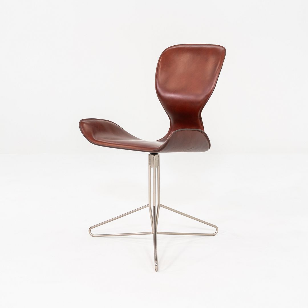 2000s Set of Six Kirsten Jones & Adam Bottomley KOI K2 Dining Chairs in Leather