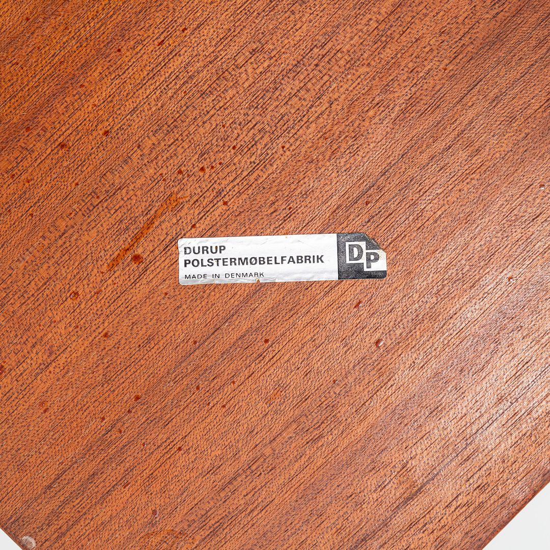 1960s Durup Polstermobelfabrik Danish Teak Square End or Side Table 24.5 inches