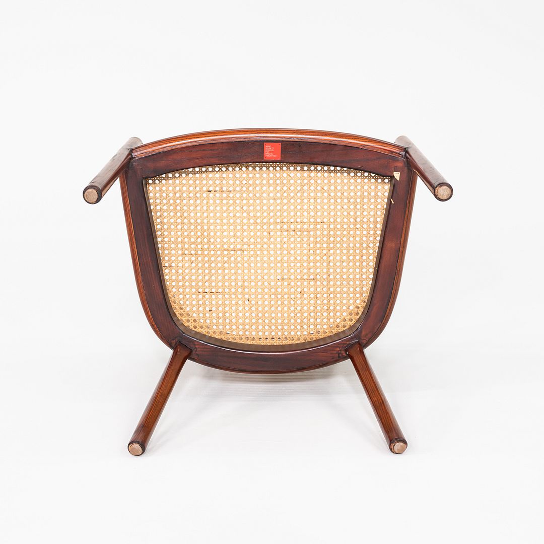 SOLD 1980s Ward Bennett for Brickel Associates Bankers Chair in Dark Oil Ash 3x Avail