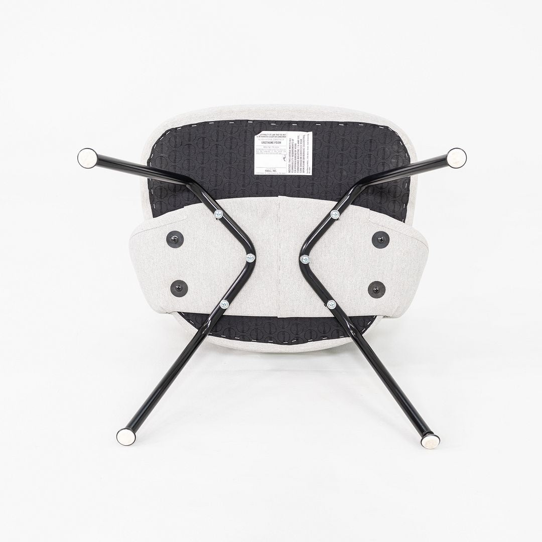 2020s Eero Saarinen for Knoll Executive Dining / Side Chair in Light Grey Fabric