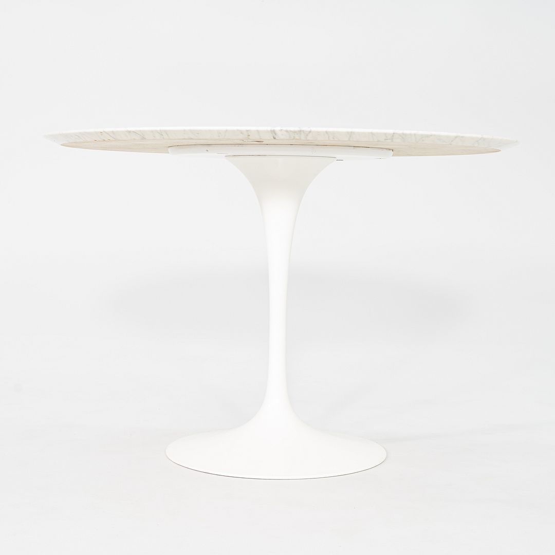 2011 Eero Saarinen for Knoll Round Dining Table with Marble Top 42 inch Diameter
