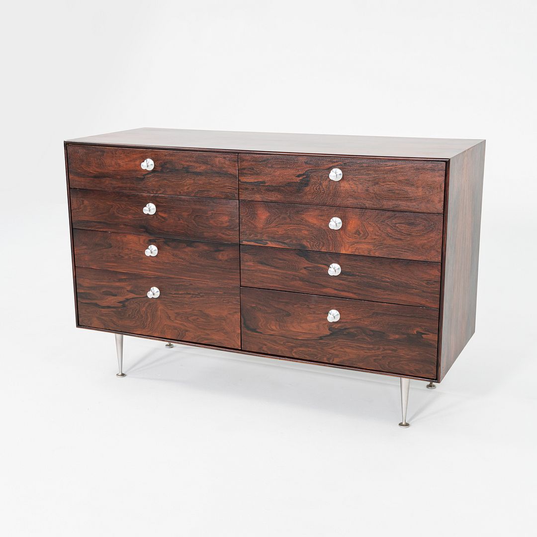 1950s George Nelson for Herman Miller Thin Edge Rosewood 5221 8-Drawer Dresser
