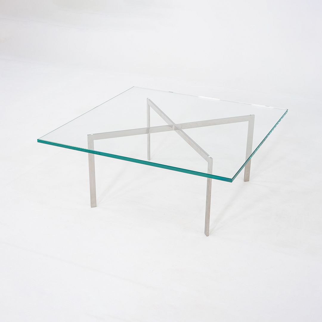 2000s Mies van der Rohe for Knoll Barcelona Coffee Table Stainless Steel & Glass