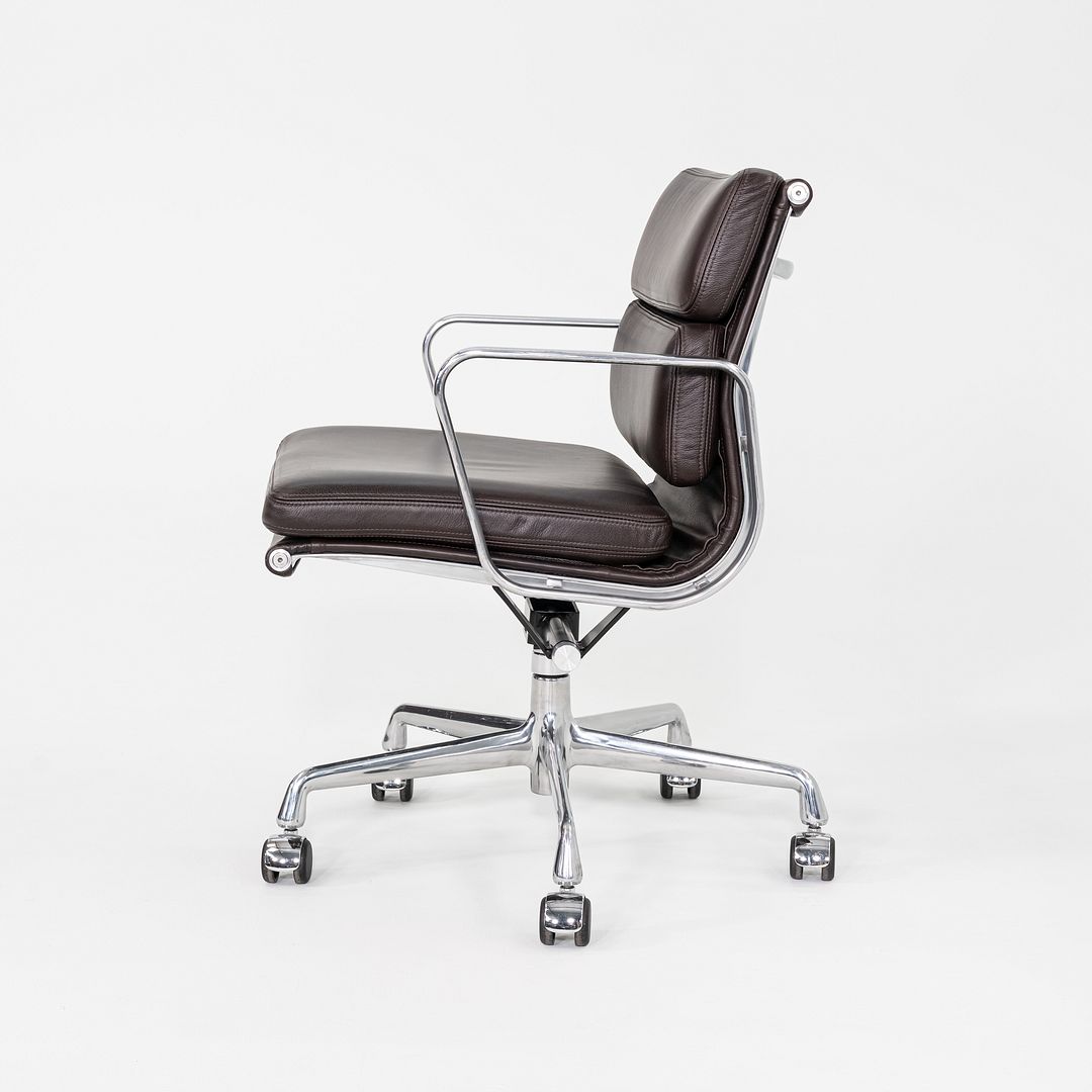 2019 Herman Miller Eames Soft Pad Management Desk Chair Brown Leather 2x Avail