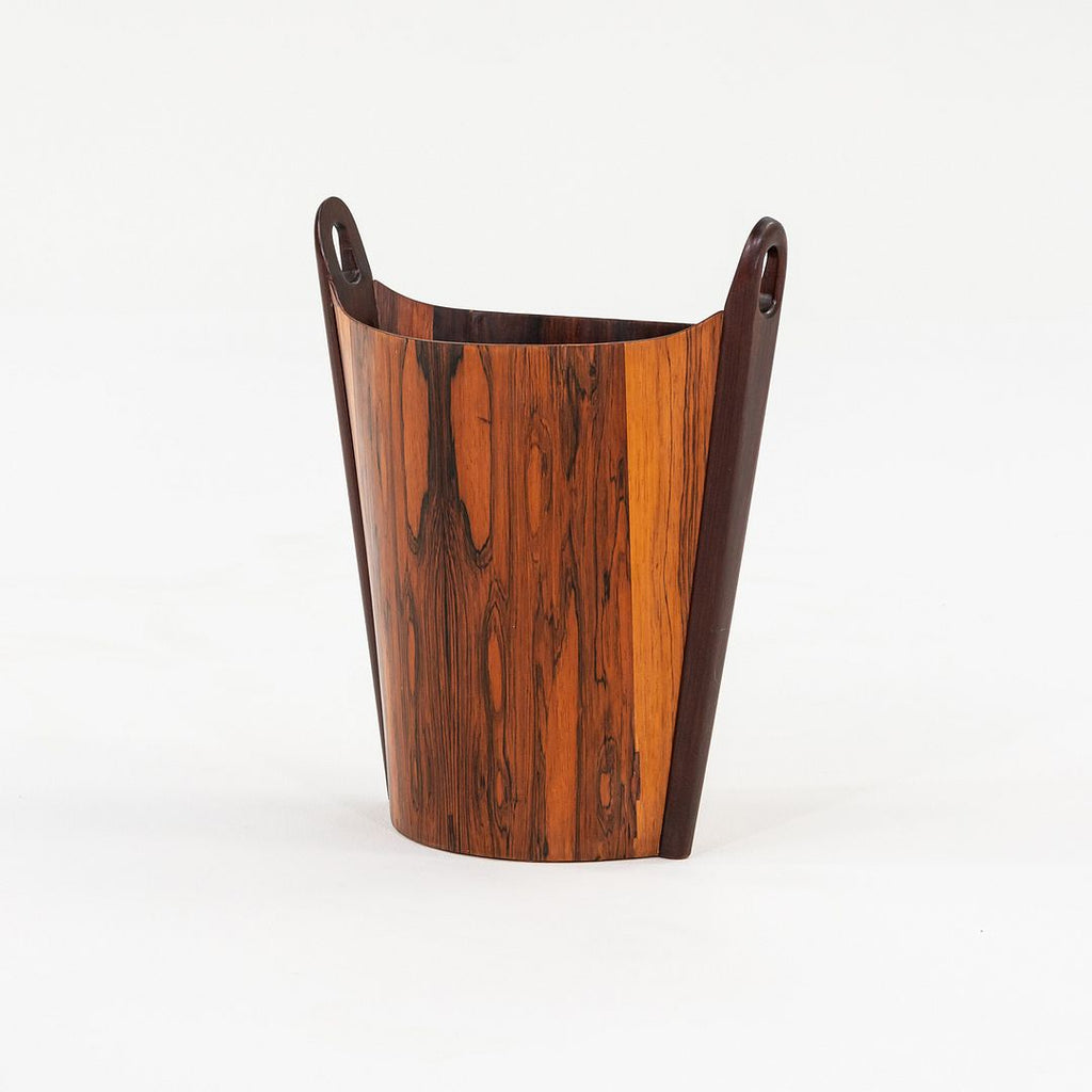 1963 Brazilian Rosewood Waste Basket Einar Barnes for P.S. Heggen Made in Norway