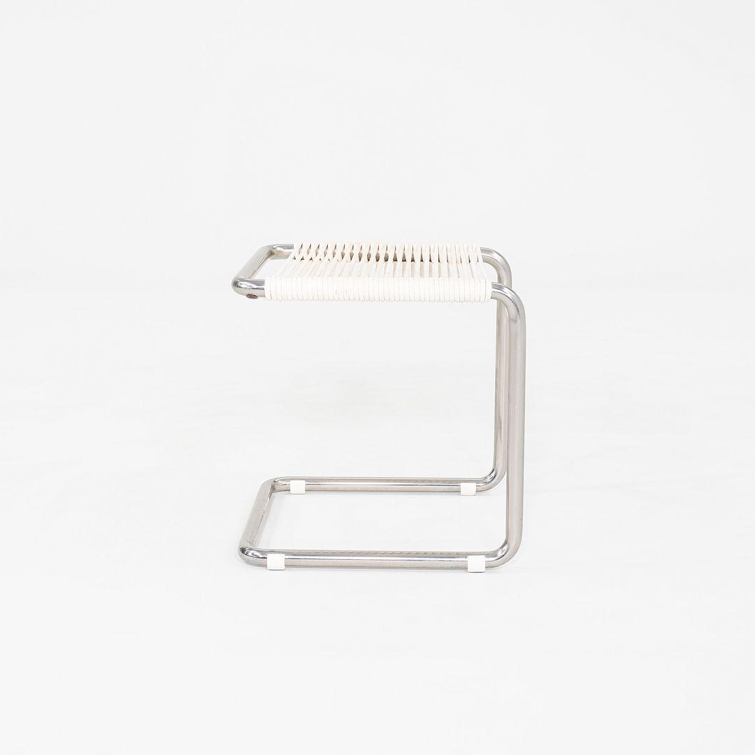 1950s Andre Dupre for Knoll Bauhaus Tubular Steel and Cord Cantilever Stool