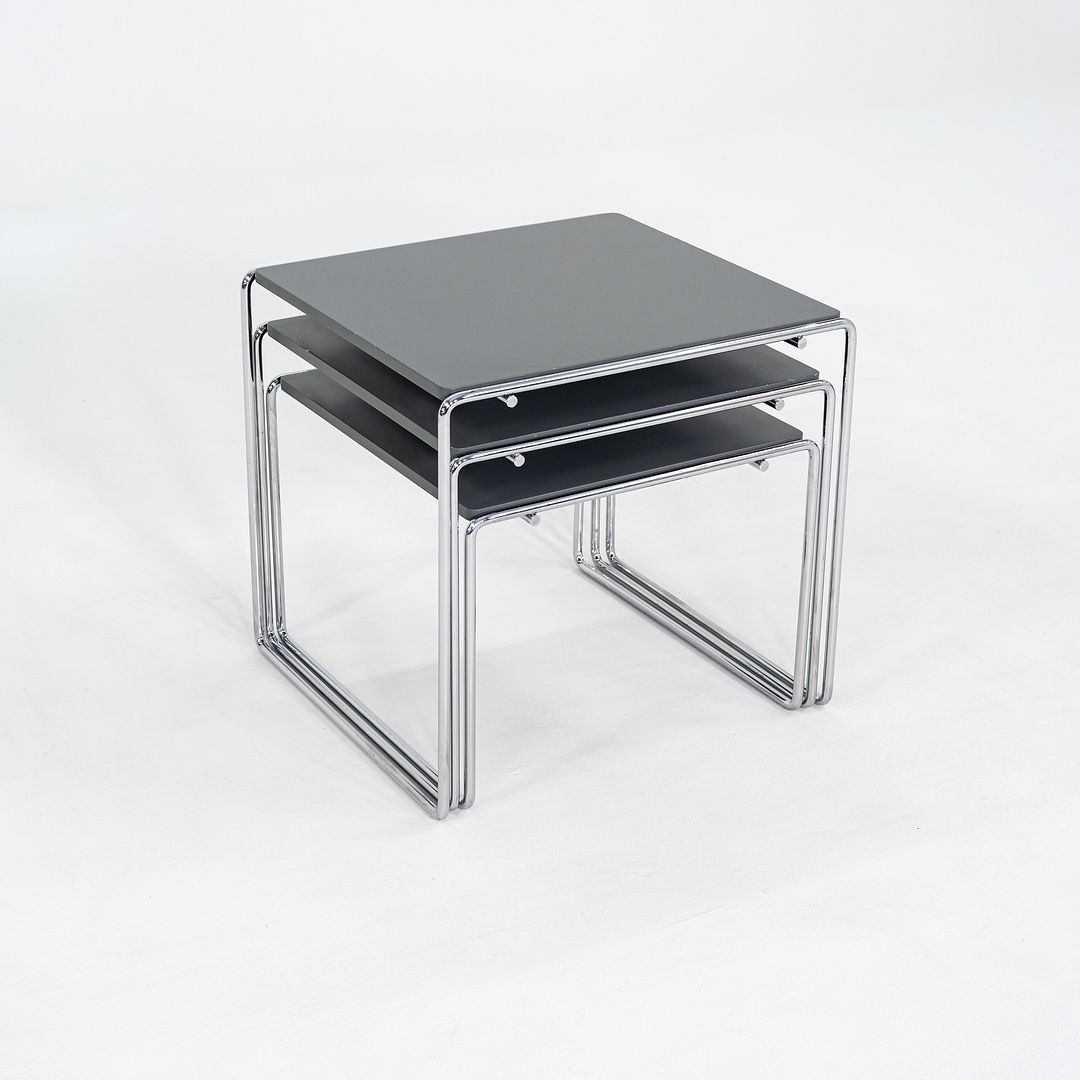 1980s Trio of 'Marcel T' Nesting Tables by Kazuhide Takahama for Cassina in Grey