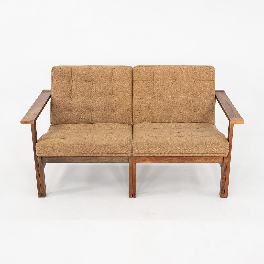 1960s Moduline Rosewood Loveseat / Sofa by Ole Gjerlov-Knudsen and Torben Lind