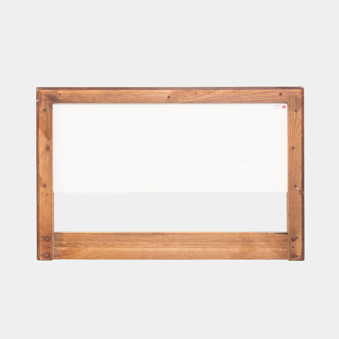 1960s Florence Knoll Twin Size Headboard Walnut w/ White Laminate, Model 740WP