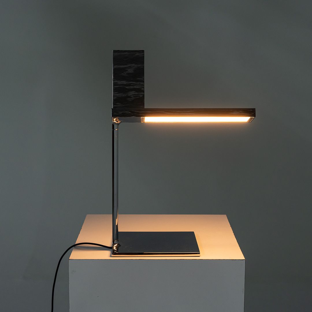 SOLD 2014 Philippe Starck for Flos D’e-Light Chrome Aluminum and Steel Table Lamp