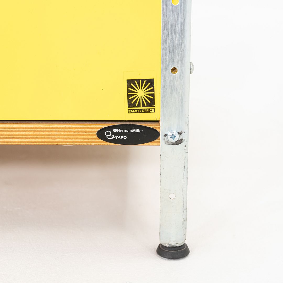 SOLD 2000s Charles and Ray Eames for Herman Miller EDU Multicolor Desk w/ File Drawer