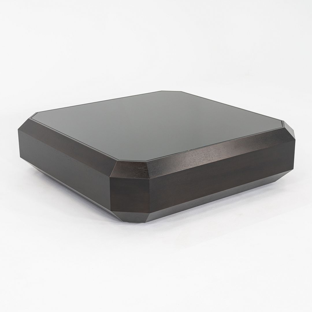 2013 Brad Ascalon for Holly Hunt Ten Carat Coffee Table in Walnut with Glass Top