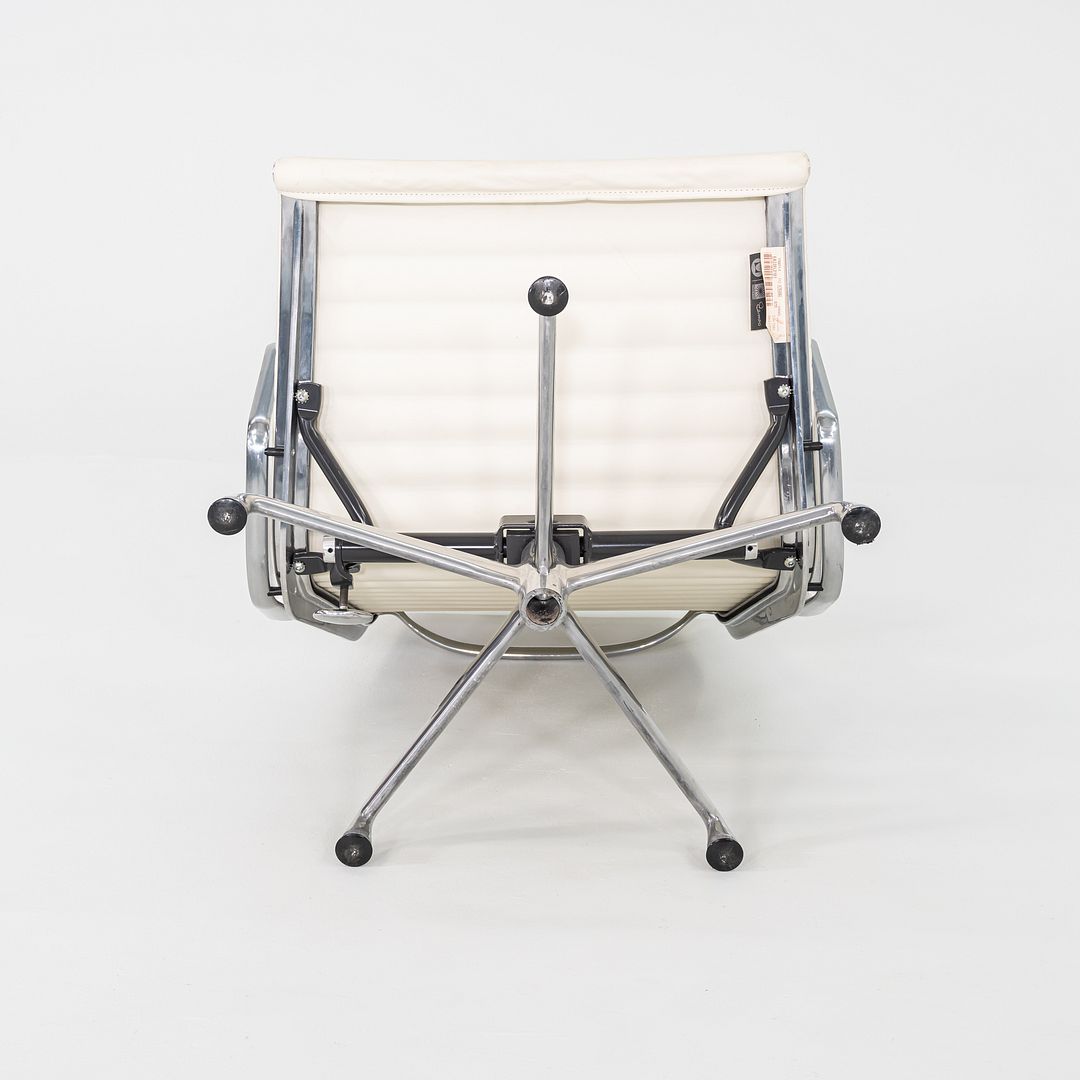 SOLD 2009 Herman Miller Eames Aluminum Group Lounge Chair with 2101 Ivory Leather